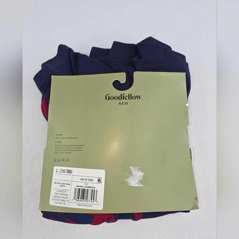 Goodfellow & Co Men's 2pk Boxer Briefs Ref Navy Print Large NEW R-0255